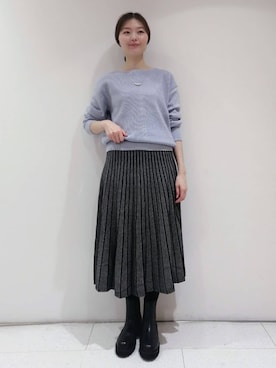 INDIVI(SHOP STAFF)さん（レディース・160cm）の冬コーディネート