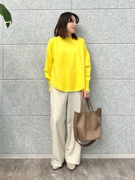 INDIVI(SHOP STAFF)さん（レディース・156cm）の冬コーディネート