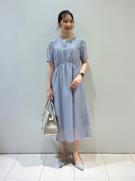 「インディヴィ」｜INDIVI(SHOP STAFF)さん（レディース・152cm）の夏コーディネート