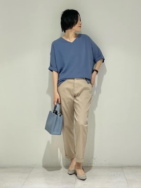 INDIVI(SHOP STAFF)さん（レディース・158cm）の夏コーディネート