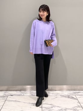 INDIVI(SHOP STAFF)さん(レディース・162cm)の冬コーディネート