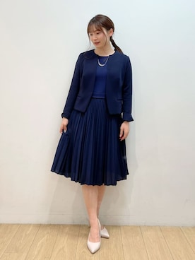 「INDIVI（インディヴィ）のアイテム」を使った、INDIVI(SHOP STAFF)さん（レディース・153cm）の春コーディネート