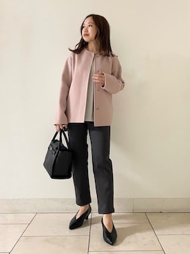 「インディヴィ」｜「アイテム（パンプス）」を使った、INDIVI(SHOP STAFF)さん（レディース・144cm）の秋コーディネート