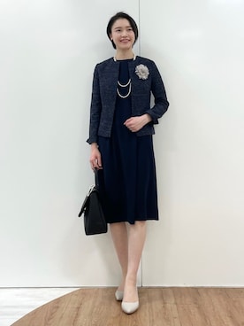 「入園式」｜「アイテム（その他）」を使った、INDIVI(SHOP STAFF)さん（レディース・166cm）の春コーディネート