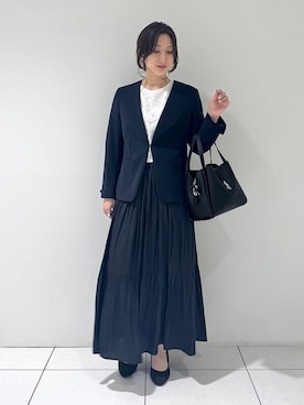 INDIVI(SHOP STAFF)さん（レディース・155cm）の冬コーディネート