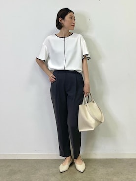 INDIVI(SHOP STAFF)さん(レディース・158cm)の夏コーディネート