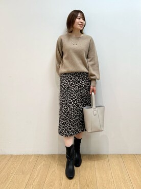 INDIVI(SHOP STAFF)さん(レディース・155cm)の冬コーディネート