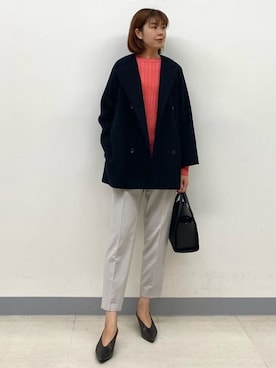 INDIVI(SHOP STAFF)さんの「【合皮】Vカットローパンプス」を使ったコーディネート