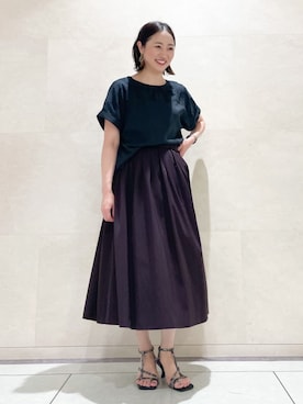 INDIVI(SHOP STAFF)さん(レディース・161cm)の夏コーディネート