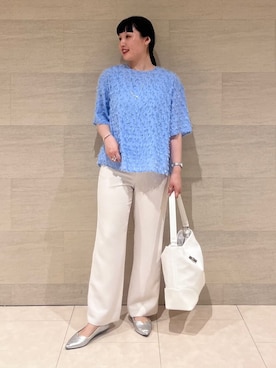 「インディヴィ」｜INDIVI(SHOP STAFF)さん（レディース・159cm）の夏コーディネート