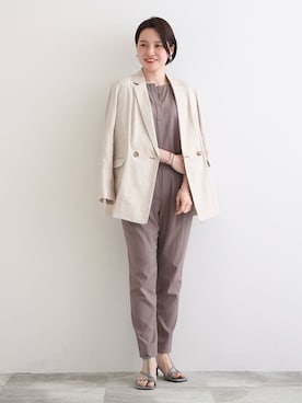 「デイリーカジュアル」｜「アイテム（その他）」を使った、INDIVI(SHOP STAFF)さん（レディース・163cm）の夏コーディネート