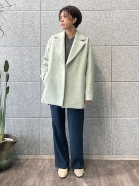 INDIVI(SHOP STAFF)さん(レディース・155cm)の冬コーディネート