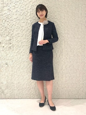 「入園式」｜「アイテム（その他）」を使った、INDIVI(SHOP STAFF)さん（レディース・164cm）の春コーディネート