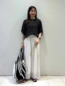 INDIVI(SHOP STAFF)さん（レディース・152cm）の夏コーディネート