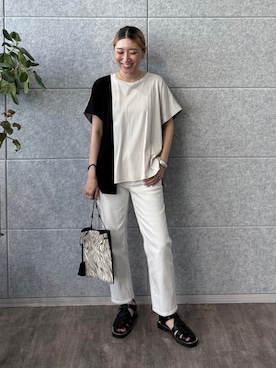 INDIVI(SHOP STAFF)さん（レディース・158cm）の夏コーディネート