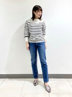 「ボーター」｜「アイテム（その他）」を使った、INDIVI(SHOP STAFF)さん（レディース・159cm）の冬コーディネート