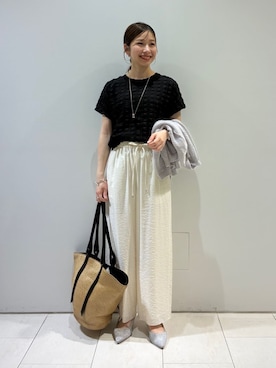 「アイテム（その他）」を使った、INDIVI(SHOP STAFF)さん（レディース・152cm）の夏コーディネート