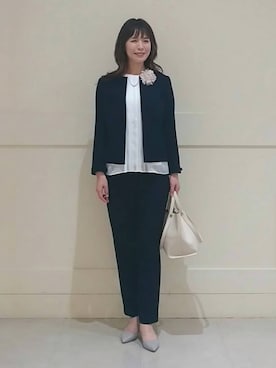 「入園式」｜「アイテム（その他）」を使った、INDIVI(SHOP STAFF)さん（レディース・173cm）の春コーディネート
