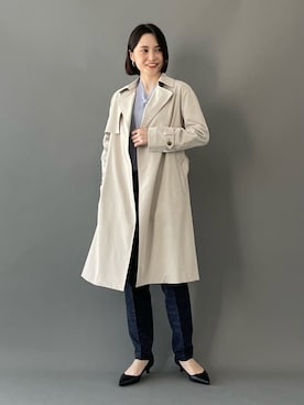 「ツイードパンツ」｜「アイテム（その他）」を使った、INDIVI(SHOP STAFF)さん（レディース・163cm）の春コーディネート