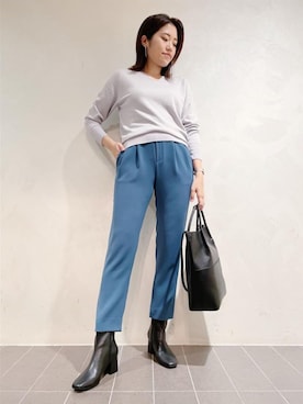 「INDIVI（インディヴィ）のアイテム」を使った、INDIVI(SHOP STAFF)さん（レディース・164cm）の秋コーディネート