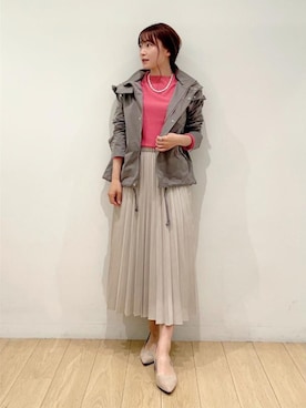 INDIVI(SHOP STAFF)さん(レディース・153cm)の秋コーディネート