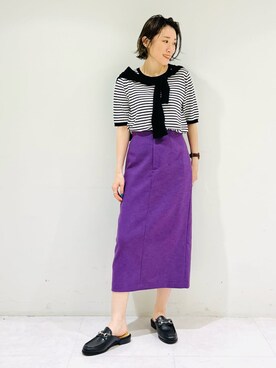 「ごきげんウィーク」｜INDIVI(SHOP STAFF)さん（レディース・158cm）の春コーディネート
