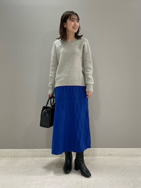 INDIVI(SHOP STAFF)さん（レディース・160cm）の冬コーディネート