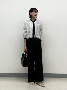 「セレモニー」｜INDIVI(SHOP STAFF)さん（レディース・158cm）の秋コーディネート