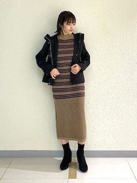 「デイリーカジュアル」｜「アイテム（その他）」を使った、INDIVI(SHOP STAFF)さん（レディース・152cm）の秋コーディネート