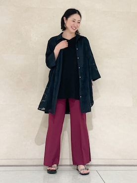 INDIVI(SHOP STAFF)さん(レディース・161cm)の夏コーディネート