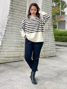 INDIVI(SHOP STAFF)さん(レディース・160cm)の秋コーディネート