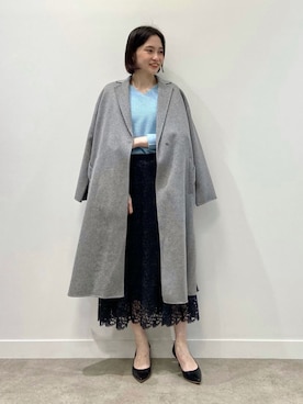 「INDIVI（インディヴィ）のアイテム」を使った、INDIVI(SHOP STAFF)さん（レディース・163cm）の冬コーディネート