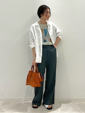 INDIVI(SHOP STAFF)さん（レディース・158cm）の夏コーディネート