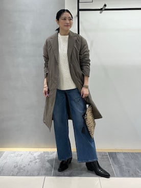 「アイテム（その他）」を使った、INDIVI(SHOP STAFF)さん（レディース・160cm）の冬コーディネート