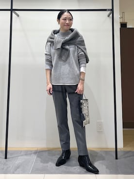 INDIVI(SHOP STAFF)さん（レディース・160cm）の冬コーディネート