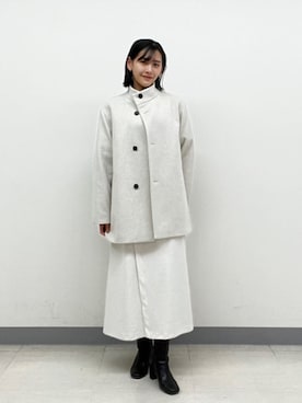 INDIVI(SHOP STAFF)さん（レディース・158cm）の冬コーディネート