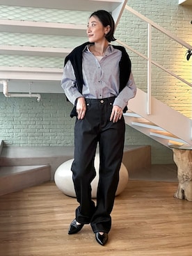 「インディヴィ」｜「アイテム（パンプス）」を使った、INDIVI(SHOP STAFF)さん（レディース・158cm）の秋コーディネート