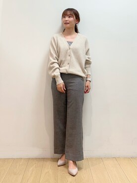 INDIVI(SHOP STAFF)さん（レディース・153cm）の冬コーディネート