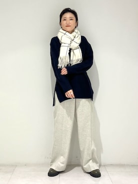 「デイリーカジュアル」｜「アイテム（その他）」を使った、INDIVI(SHOP STAFF)さん（レディース・158cm）の冬コーディネート