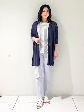 「インディヴィ」｜INDIVI(SHOP STAFF)さん（レディース・155cm）の夏コーディネート