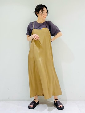 「デイリーカジュアル」｜「アイテム（その他）」を使った、INDIVI(SHOP STAFF)さん（レディース・158cm）の夏コーディネート