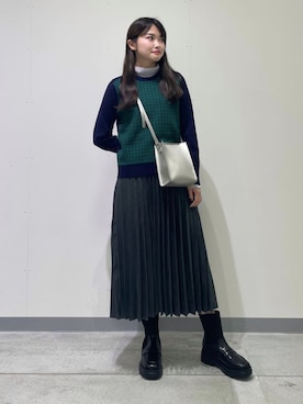 INDIVI(SHOP STAFF)さん（レディース・159cm）の秋コーディネート