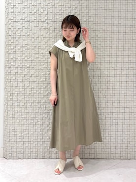 「梅雨」｜INDIVI(SHOP STAFF)さん（レディース・146cm）の夏コーディネート