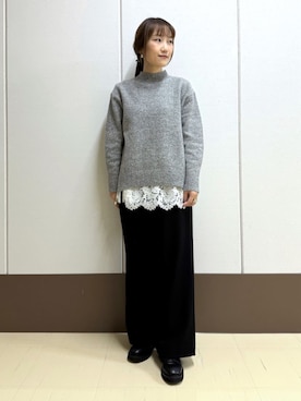 INDIVI(SHOP STAFF)さん(レディース・151cm)の冬コーディネート