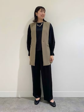 「INDIVI（インディヴィ）のアイテム」を使った、INDIVI(SHOP STAFF)さん（レディース・166cm）の冬コーディネート