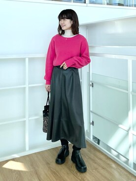 INDIVI(SHOP STAFF)さん(レディース・159cm)の冬コーディネート