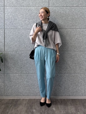 INDIVI(SHOP STAFF)さん（レディース・158cm）の夏コーディネート