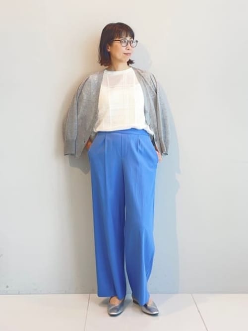 新品　INDIVI　薄手ニットソー　38 新品 INDIVI 薄手ニットソー 38