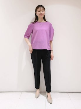 INDIVI(SHOP STAFF)さん（レディース・160cm）の夏コーディネート