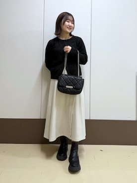 「アイテム（その他）」を使った、INDIVI(SHOP STAFF)さん（レディース・152cm）の冬コーディネート